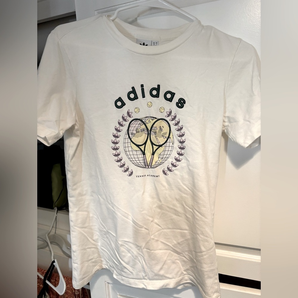 Adidas white tennis academy Tee